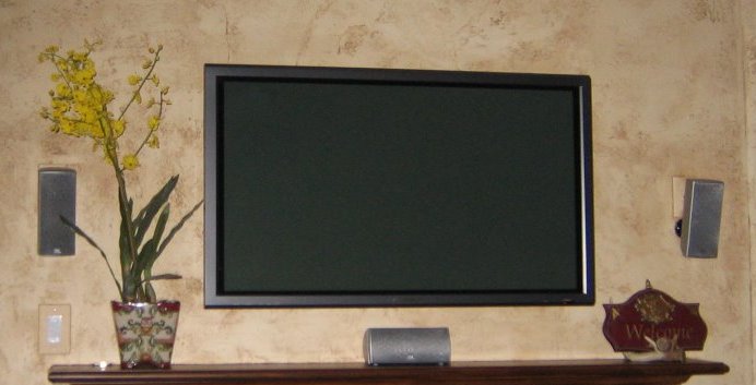 plasma tv and in wall ir receiver